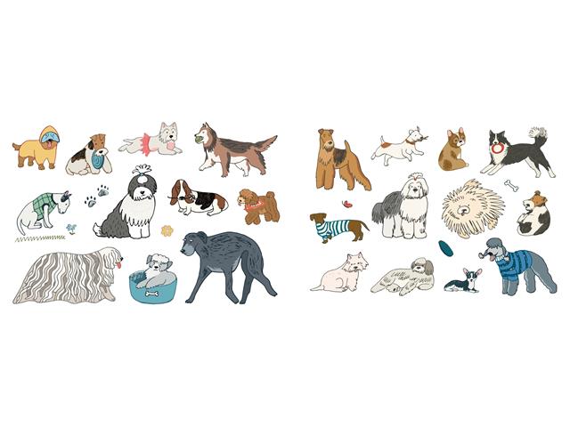 Lavette suédoise 8 po x 7 po chiens (paquet de 2)