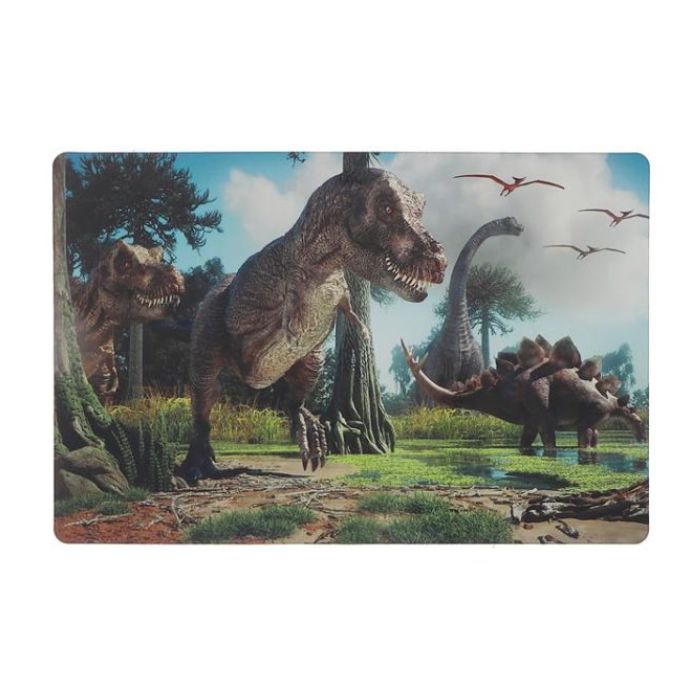 Napperon 11 po x 17 po en vinyle Dinosaures