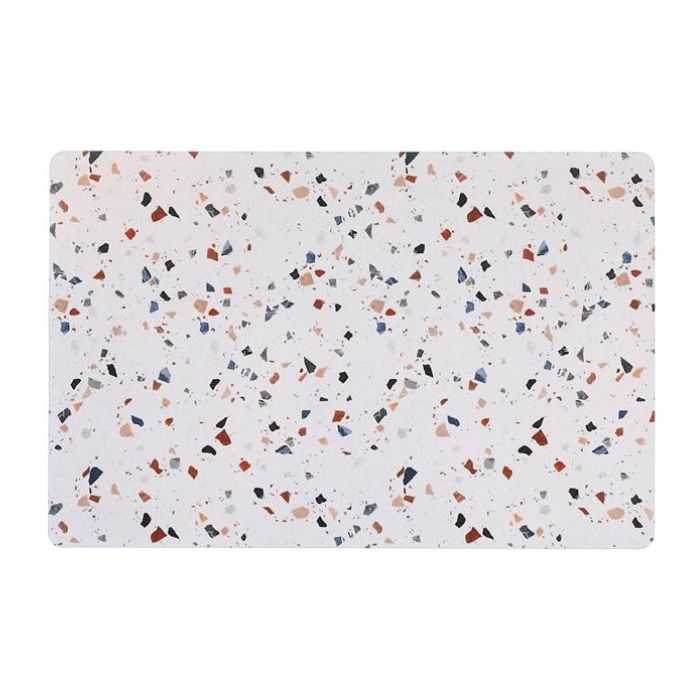 Napperon 11 po x 17 po en plastique motif terrazzo