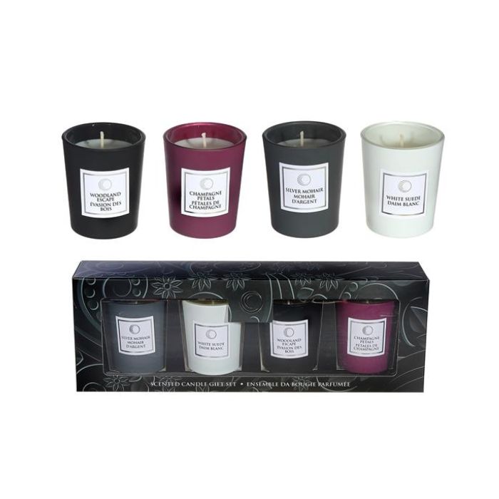 Ensemble de 4 chandelles parfumées 2,5 oz