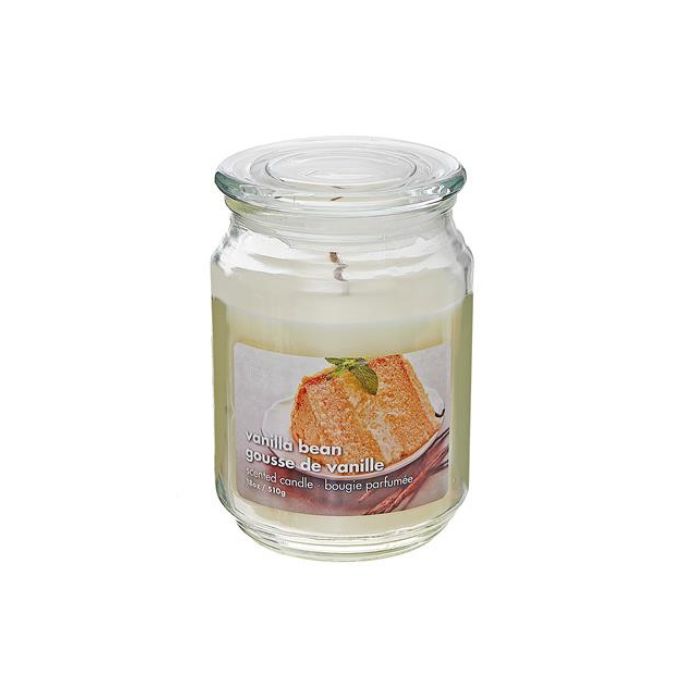 Chandelle pot en vitre 18 oz gousse de vanille