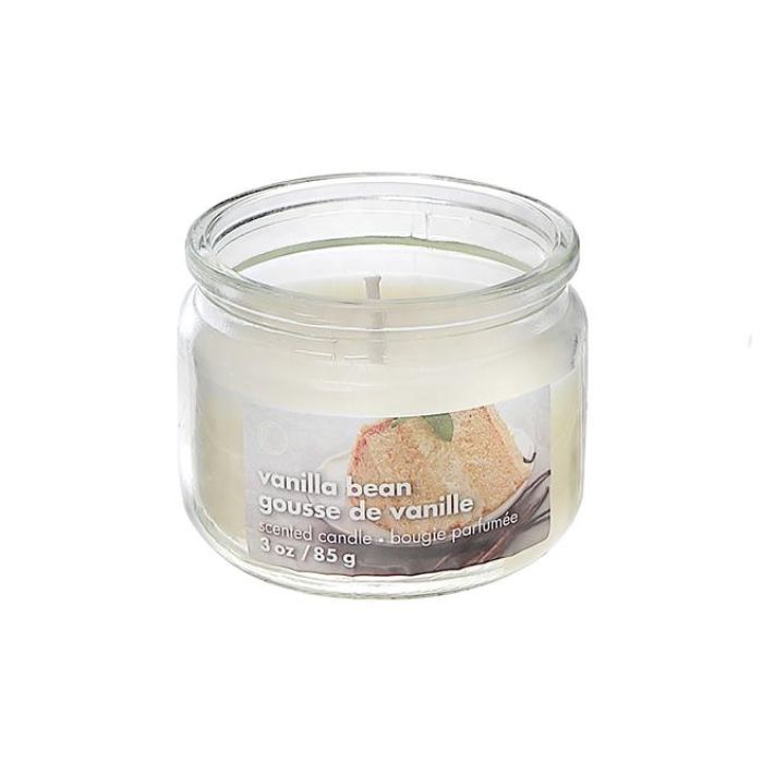 Chandelle pot en vitre 3 oz gousse de vanille