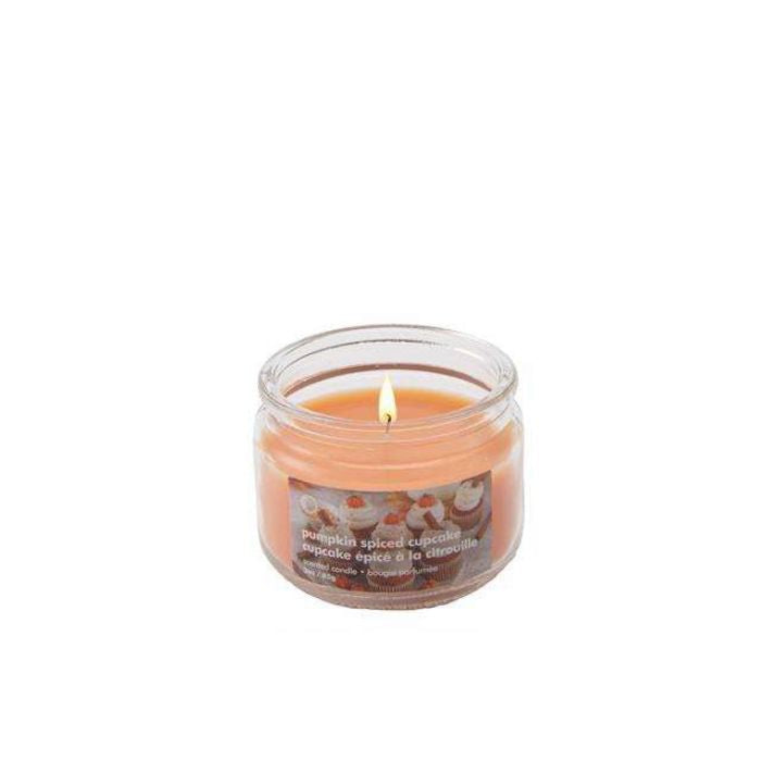 Chandelle pot en vitre 3 oz cupcake citrouille épicée