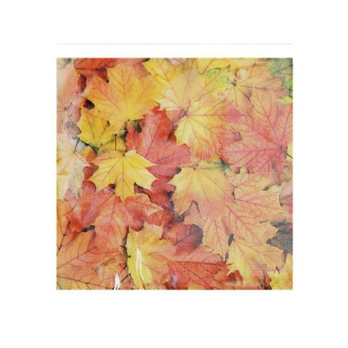 Serviette de table en papier Feuilles d'automne (paquet de 20)
