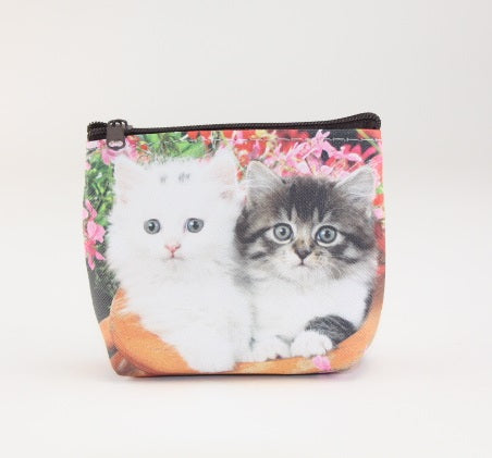 Porte-monnaie tête de chat