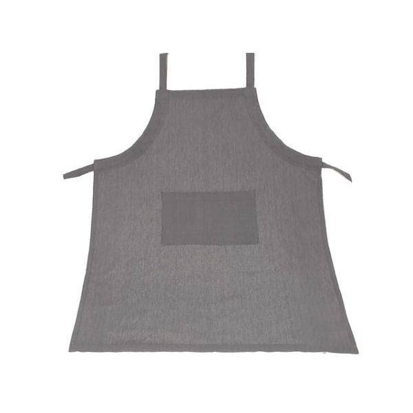 Tablier de cuisine 28 po x 34 po uni gris