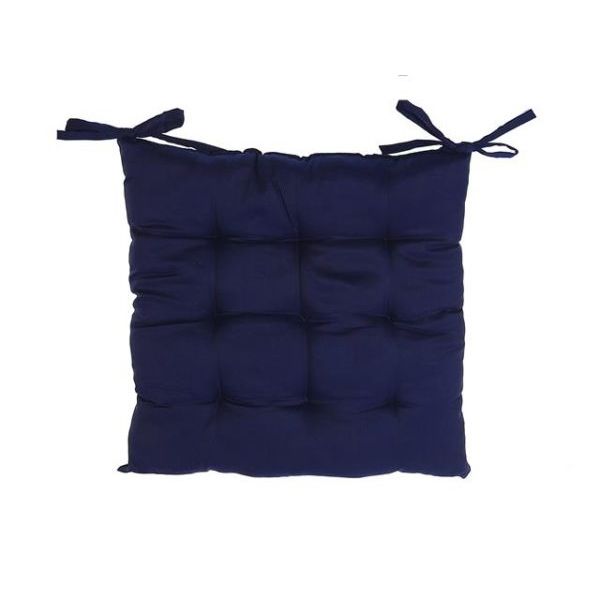 Coussin de chaise 18 po x 18 po bleu marin