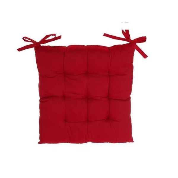Coussin de chaise 18 po x 18 po rouge