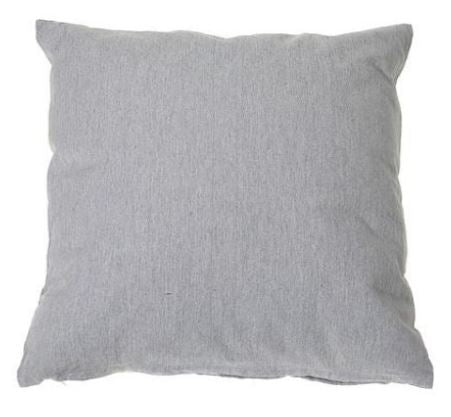 Coussin 18 po x 18 po chambray gris pâle