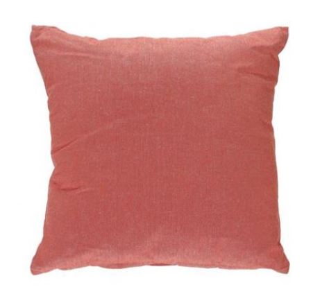 Coussin 18 po x 18 po chambray orange