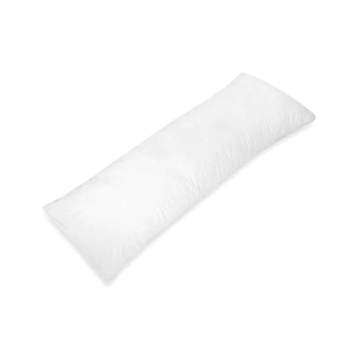 Oreiller de corps 26 po x 48 po en coton blanc