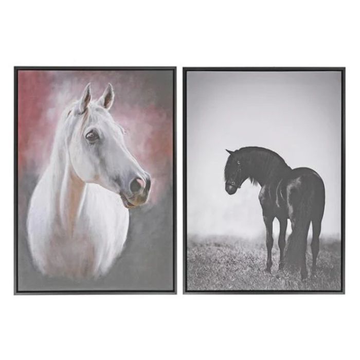 Tableau 20 po x 29 po cheval