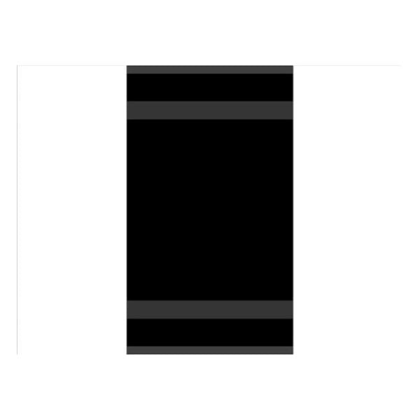 Serviette de bain 27 po x 50 po Nova noir