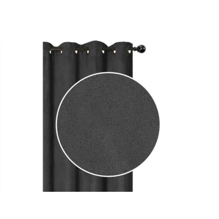 Rideau 54 po x 84 po en simili suède
