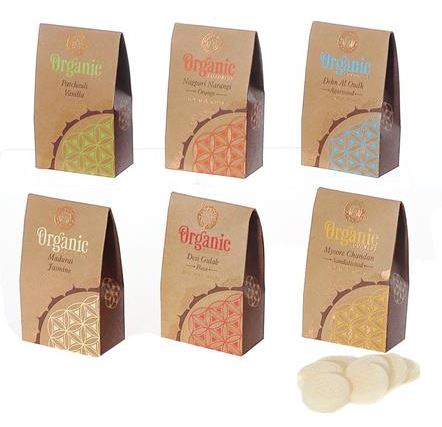 Pastilles de cire parfumées Organic Fleur de vie