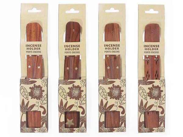 Brûleur en bois 10 po pour bâtons d'encens