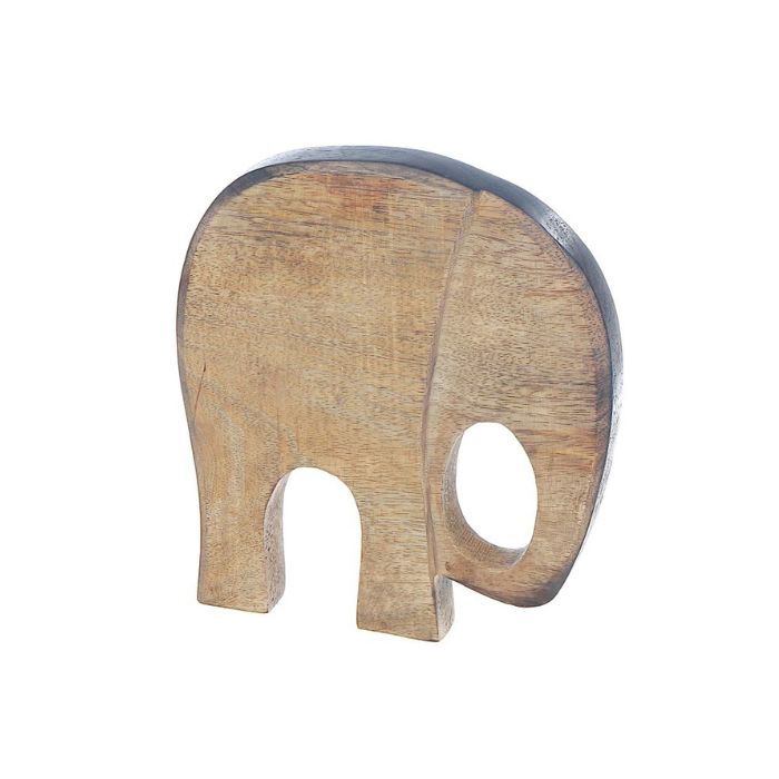 Éléphant en bois 9 po x 10,25 po x 1 po