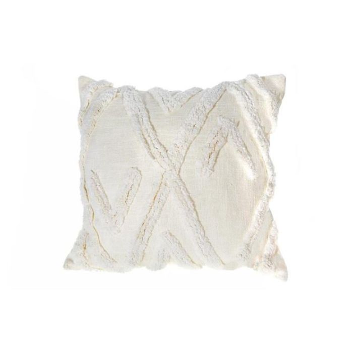 Coussin 18 po x 18 po flèches en laine ivoire
