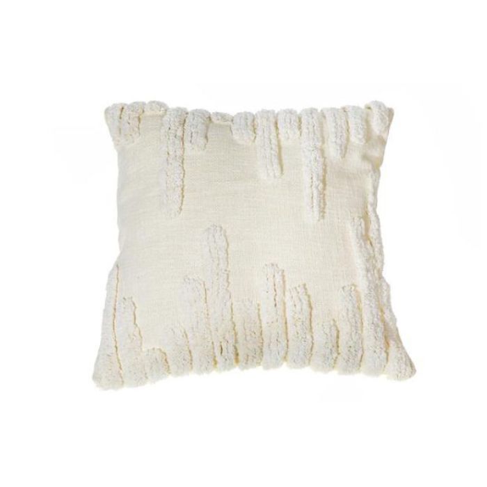Coussin 18 po x 18 po Speed motif en laine ivoire