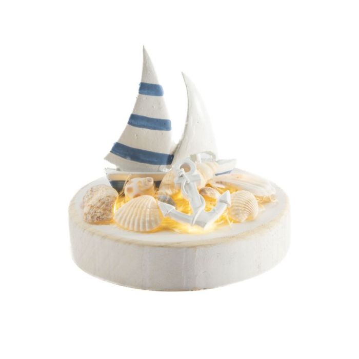 Bateau à voile et ancre 4,9 po x 4,55 po