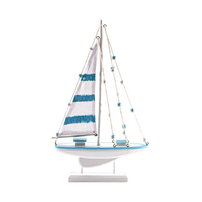 Bateau à voile bleu et blanc