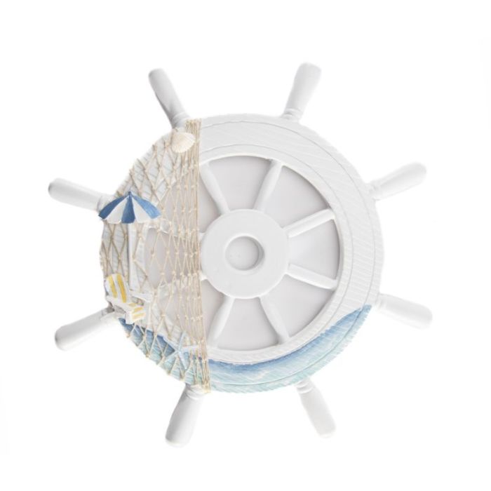 Roue de bateau en bois 15,75 po avec filet
