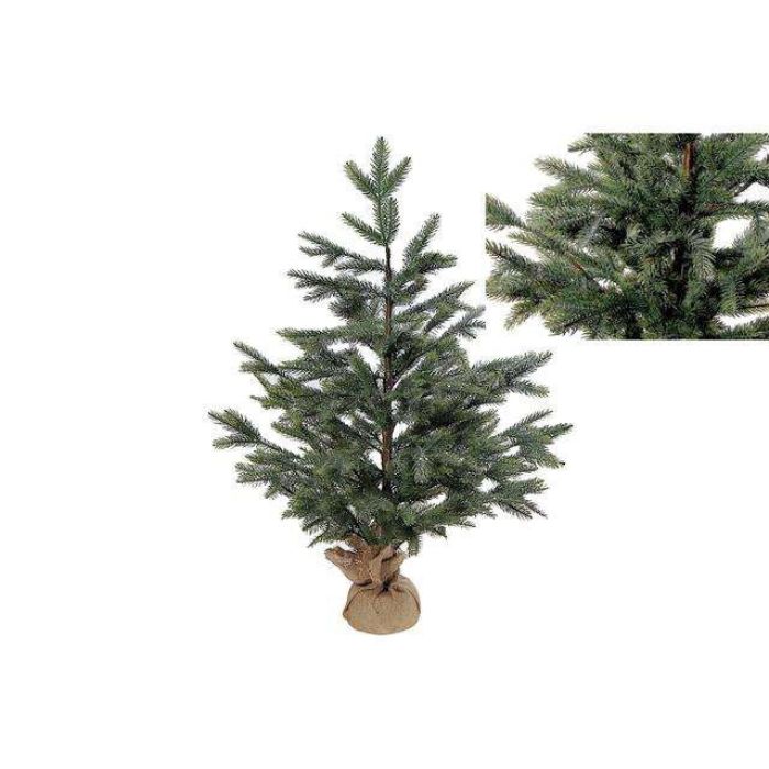 Sapin 35 po brillant avec pied de jute