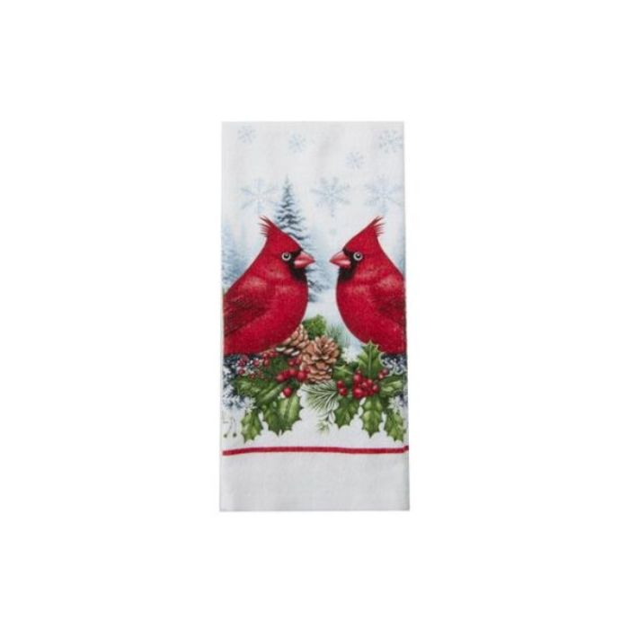 Serviette à main 5,5 po x 12,5 po cardinaux