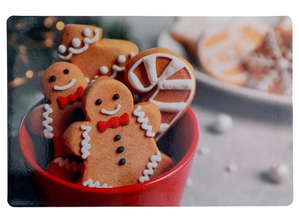 Napperon en plastique biscuit de Noël 11 po x 17 po