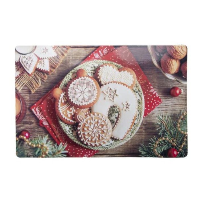 Napperon 10,75 po x 16,75 po biscuits de Noël