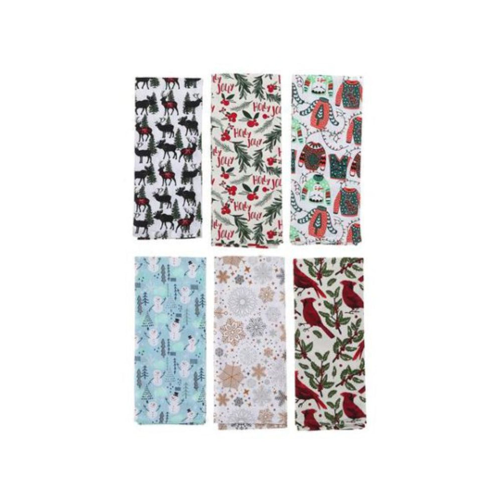 Linge à vaisselle 18 po x 28 po motif de Noël