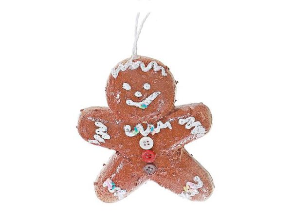 Ornement bonhomme de pain d'épices 4,75 po x 6 po