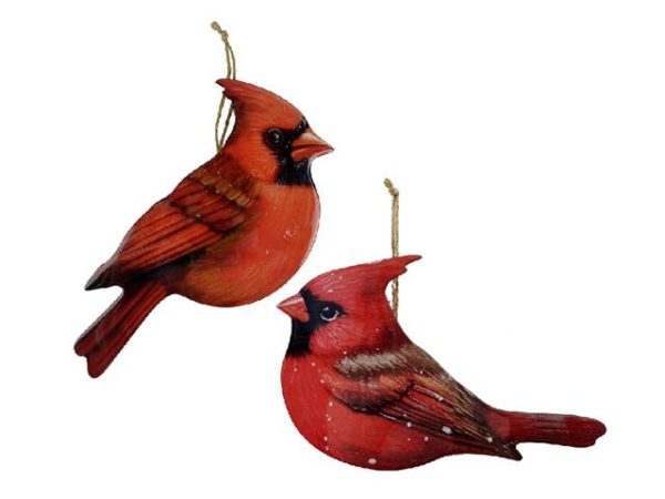 Cardinal en bois 5 po x 10 po