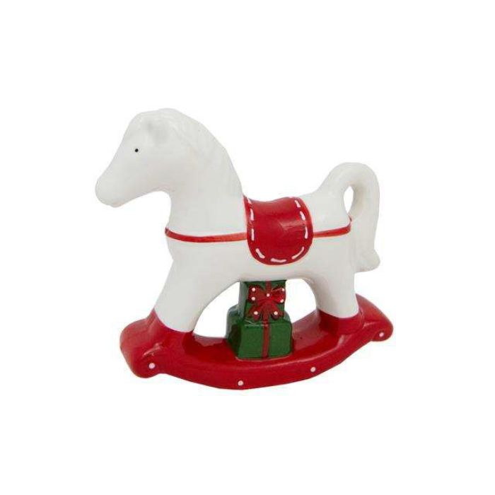 Cheval à bascule en porcelaine DEL 5,95 po x 1,7 po x 5,5 po
