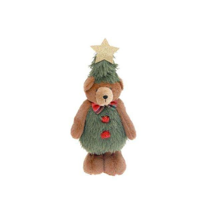 Peluche ourson avec tuque et étoile 18,5 po