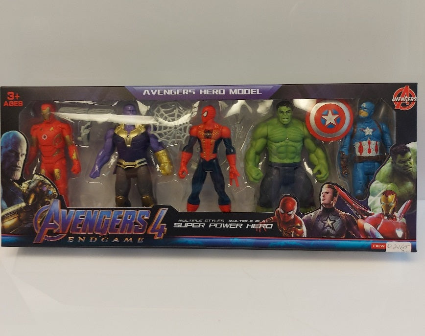 Ensemble de 5 figurines Avengers pour les 3 ans et plus