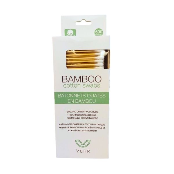Coton tige en bambou Vehr (boîte de 500)
