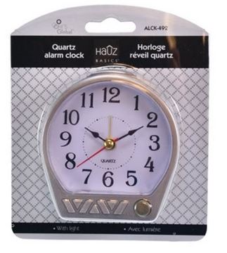 Horloge réveil quartz 1 pile ''AA'' (non incluse)