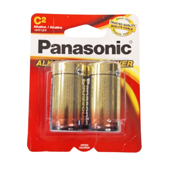 Pile alcaline Panasonic C (paquet de 2)