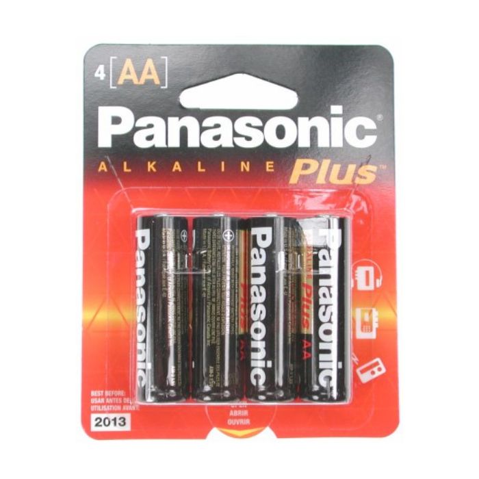 Pile alcaline Panasonic AA (paquet de 4)