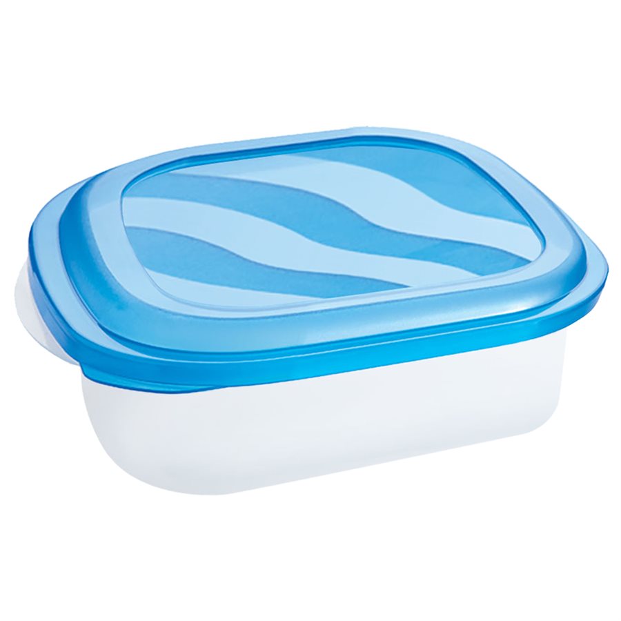 Plat carré en plastique 6 oz Eraware bleu