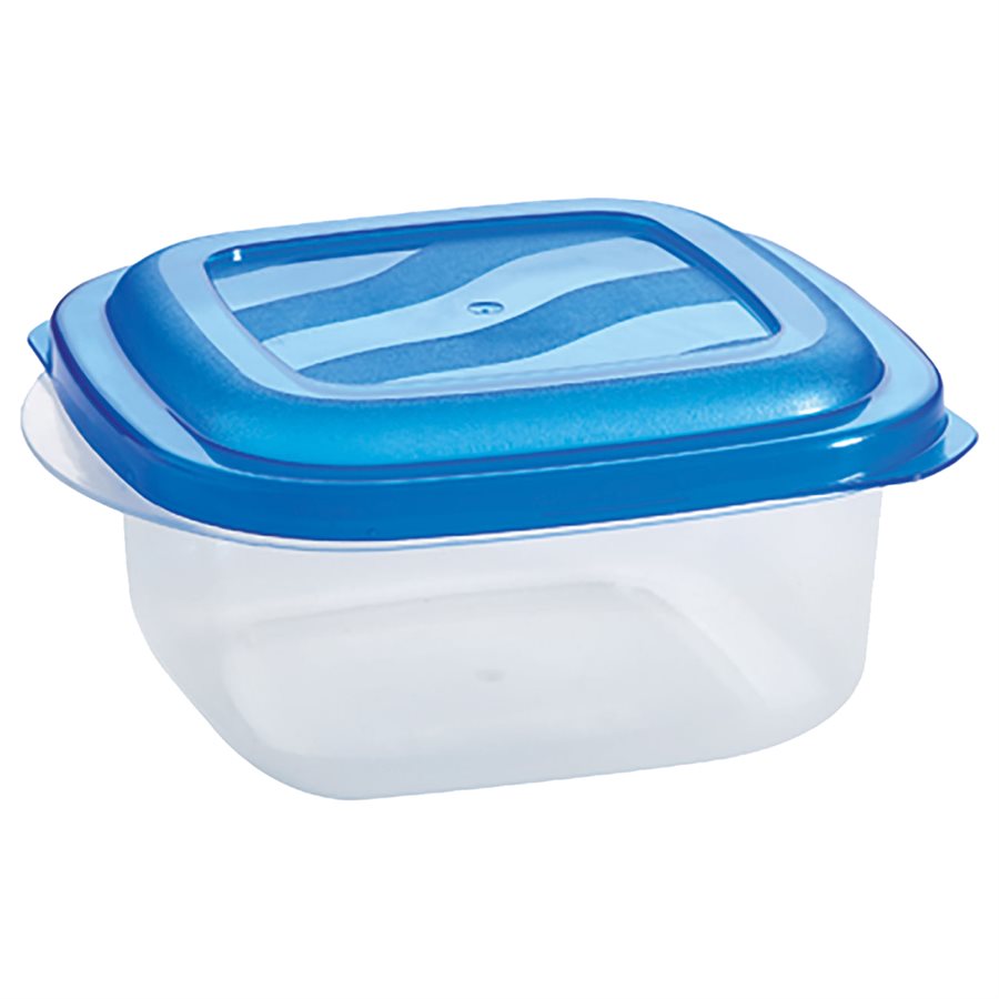Plat carré en plastique 16 oz Eraware bleu