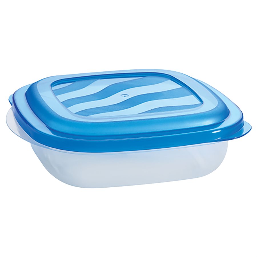 Plat carré en plastique 18 oz Eraware bleu