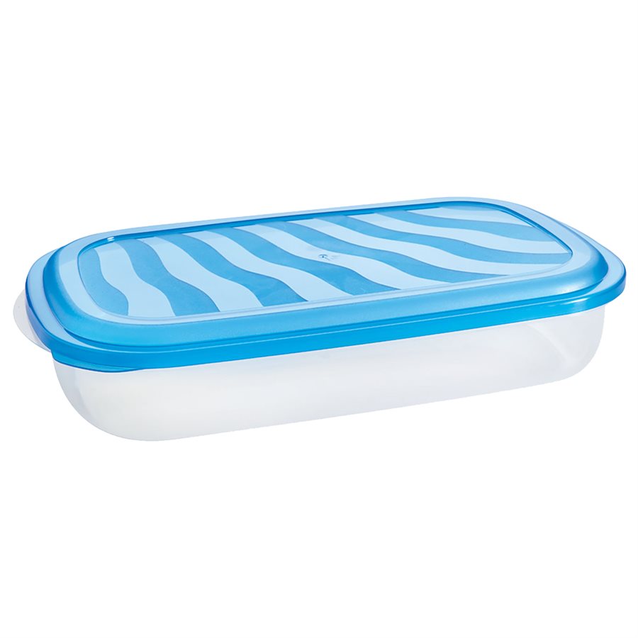 Plat rectangle en plastique 86 oz Eraware bleu