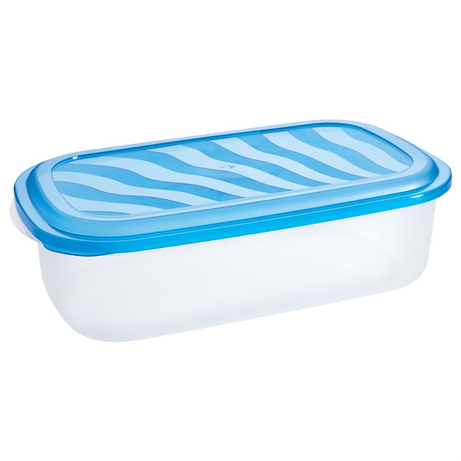 Plat rectangle en plastique 141 oz Eraware bleu