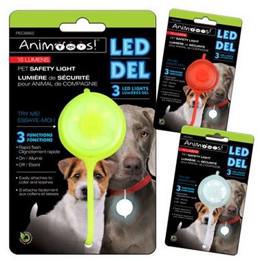 Lumière de sécurité pour animal de compagnie