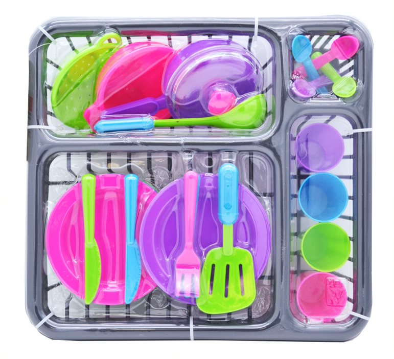 Égouttoir et vaisselle pour enfant