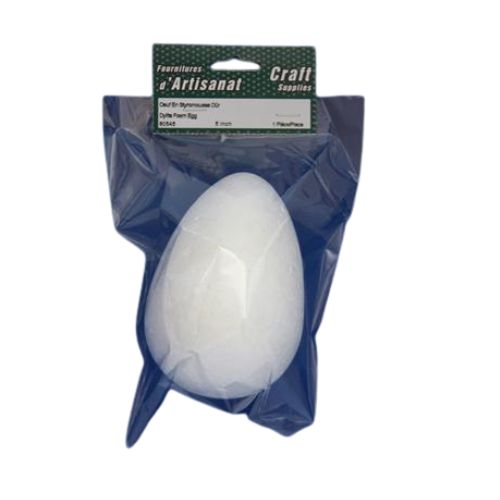 Oeuf en styromousse dur 5 po