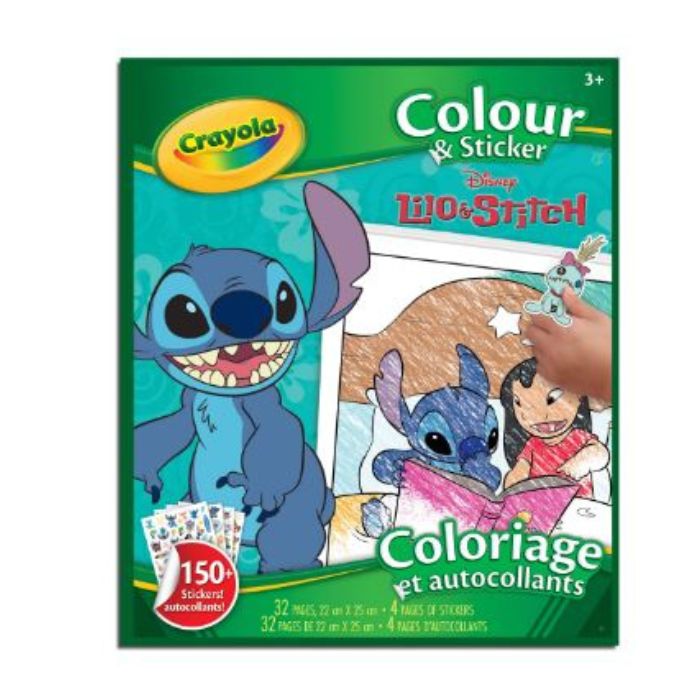 Cahier à colorier et autocollants Lilo & Stitch