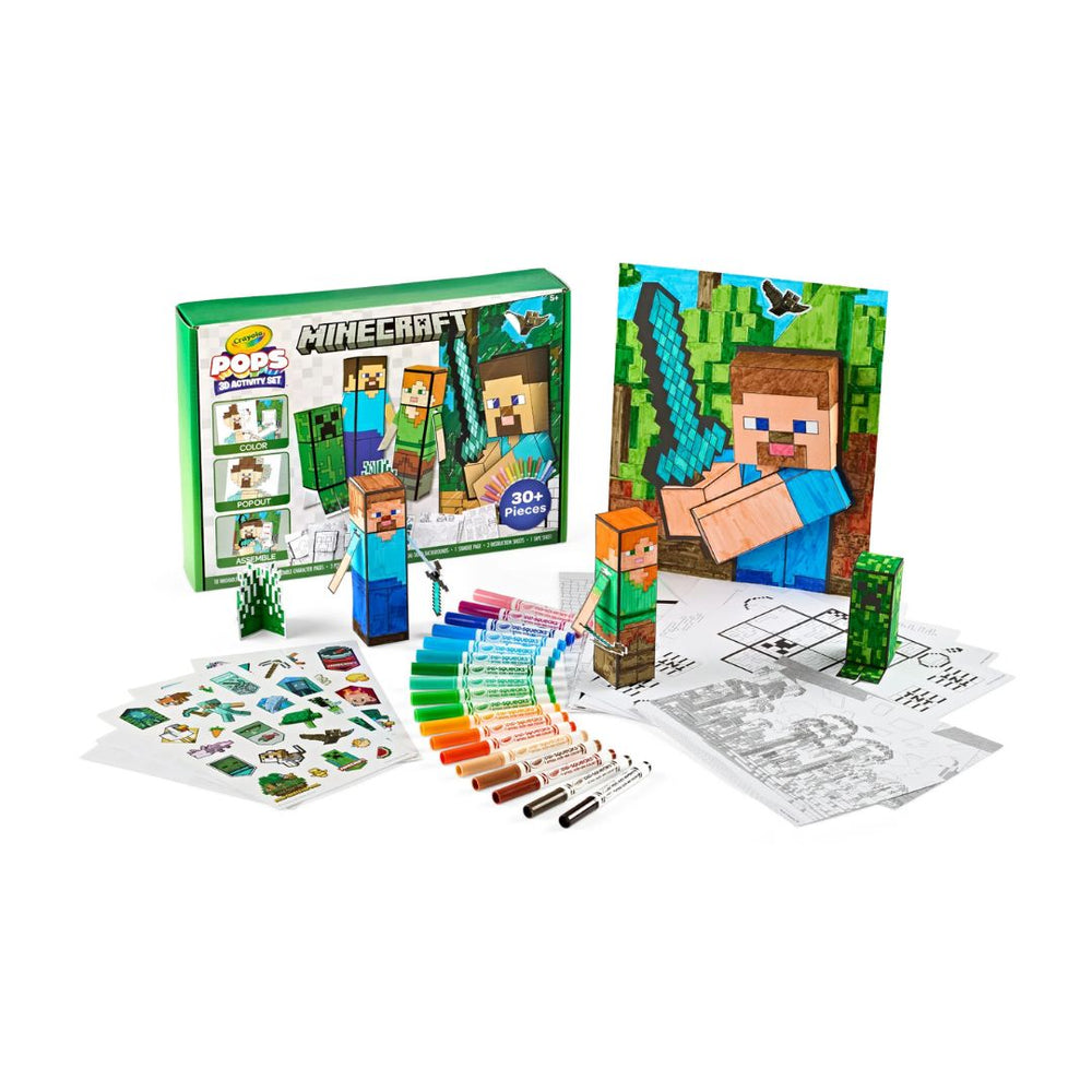 Ensemble d'activités 3D Minecraft (5 ans et +)